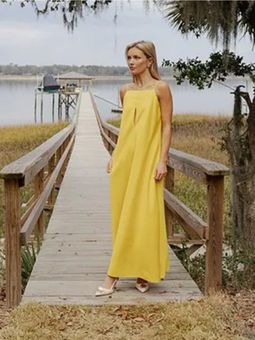 NWT Antonio Melani X Style by Simkins Natalie Drapey Cutout Maxi Dress